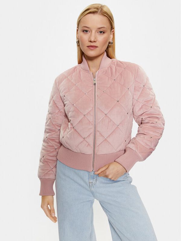 Guess Guess Bomber jakna W3YL08 WFIS0 Vijolična Regular Fit