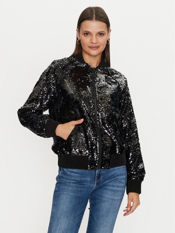 Guess Guess Bomber jakna W4YL12 WGAH0 Črna Regular Fit