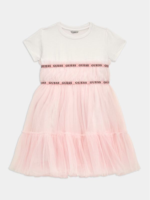 Guess Guess Elegantna obleka J4RK26 K6YW0 Roza Regular Fit