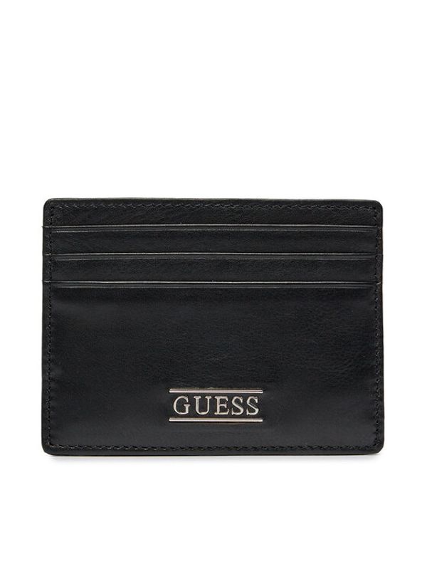 Guess Guess Etui za kreditne kartice New Boston Slg SMNEBR LEA25 Črna