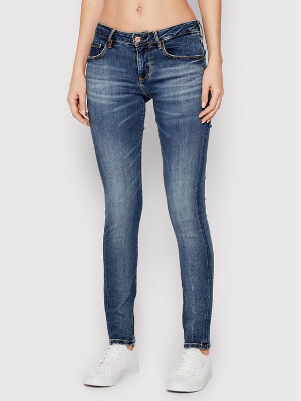 Guess Guess Jeans hlače Annette W2YA99 D4Q02 Modra Skinny Fit