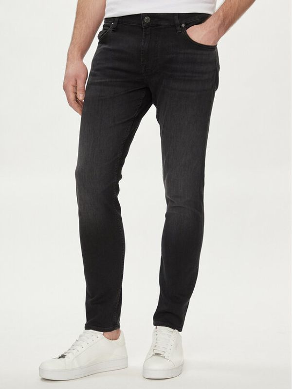 Guess Guess Jeans hlače Chris M4GA27 D5AX1 Črna Skinny Fit
