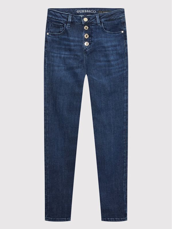 Guess Guess Jeans hlače J2YA17 D4PL1 Mornarsko modra Skinny Fit