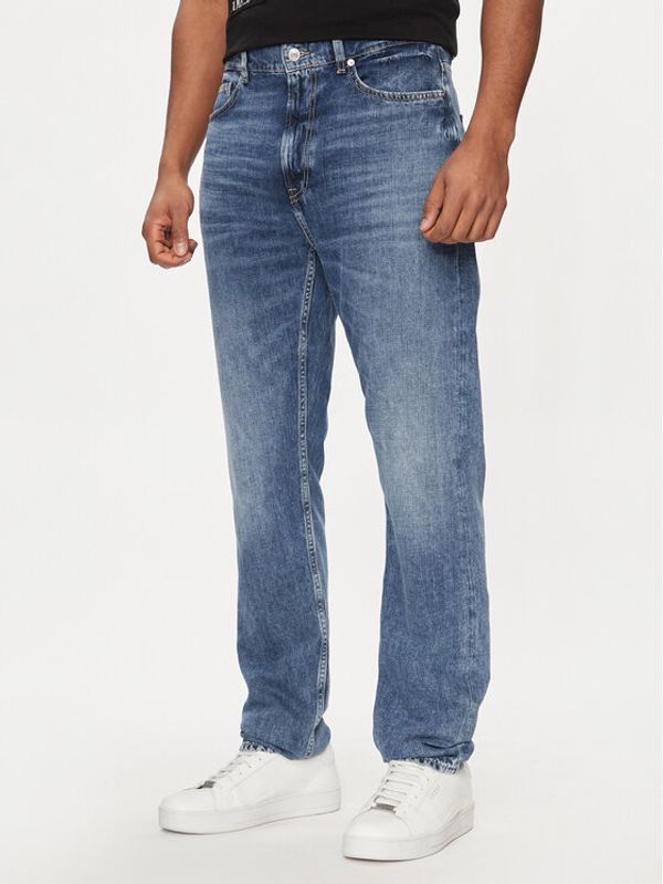 Guess Guess Jeans hlače James M4GA14 D5AY1 Modra Relaxed Fit