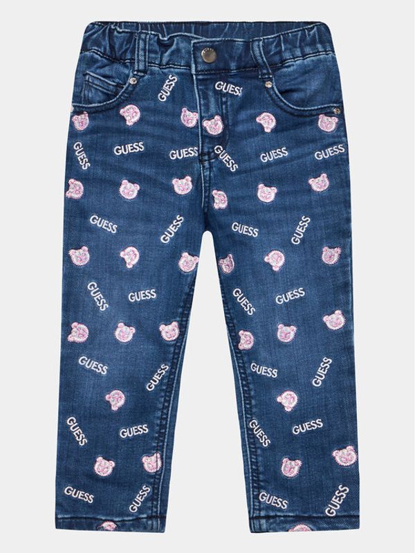 Guess Guess Jeans hlače K3BA06 D57M0 Modra Regular Fit