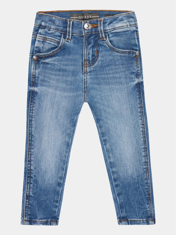 Guess Guess Jeans hlače K3YA08 D4CA0 Mornarsko modra Skinny Fit