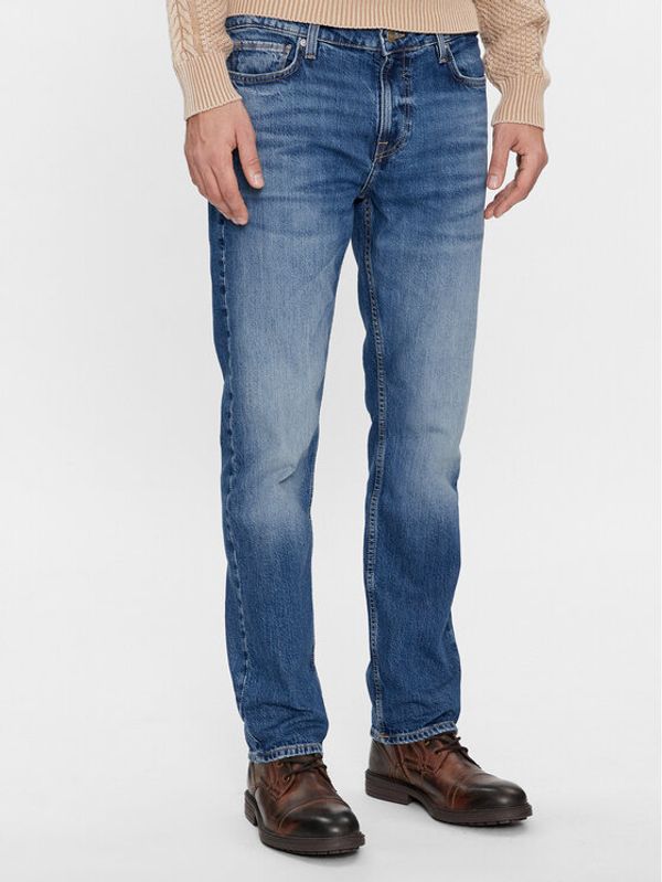 Guess Guess Jeans hlače M4RAN2 D58M2 Modra Slim Fit