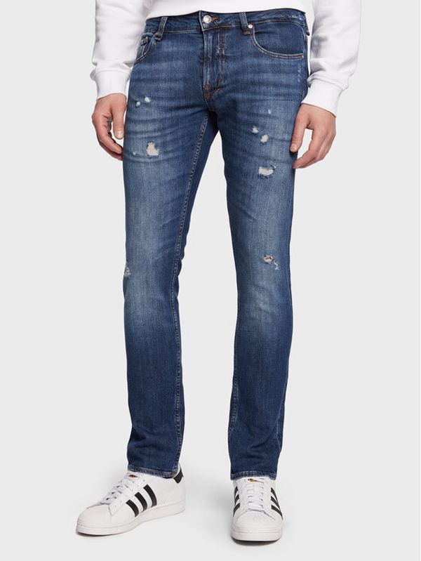 Guess Guess Jeans hlače Miami M3GAN1 D4Z51 Mornarsko modra Skinny Fit