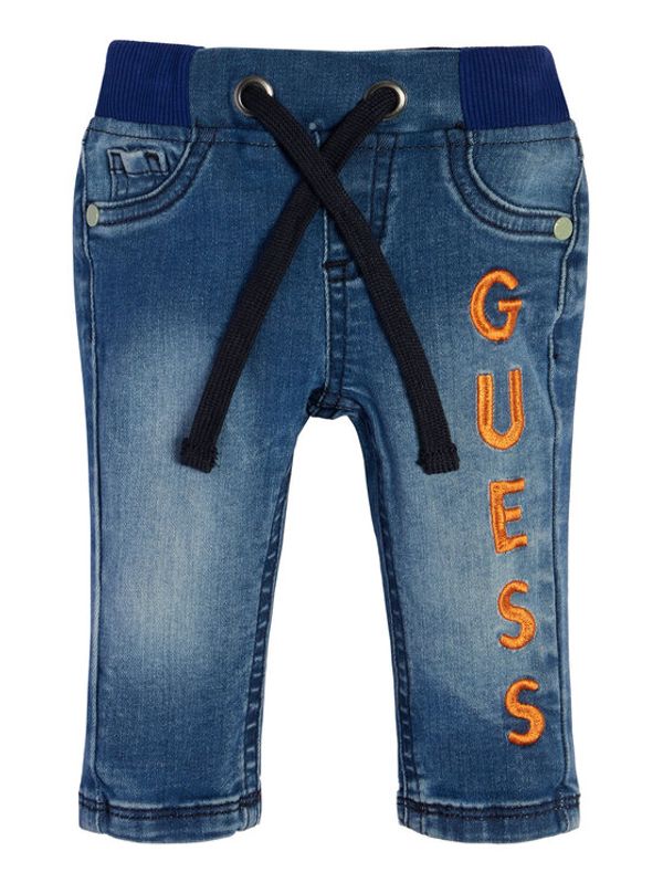 Guess Guess Jeans hlače N3GA00 D4CA0 Modra Relaxed Fit