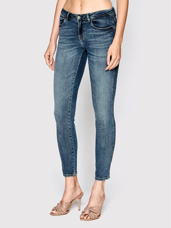Guess Guess Jeans hlače W2YAJ2 D4Q02 Modra Skinny Fit