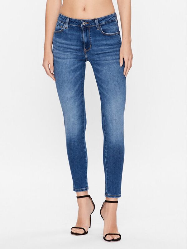 Guess Guess Jeans hlače W3YAJ3 D52Q2 Modra Skinny Fit