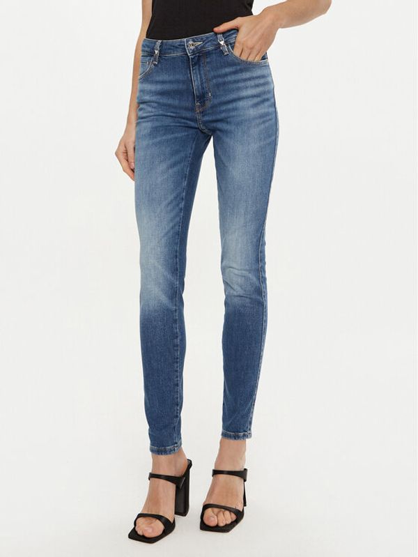 Guess Guess Jeans hlače W4BAJ3 D592C Modra Skinny Fit