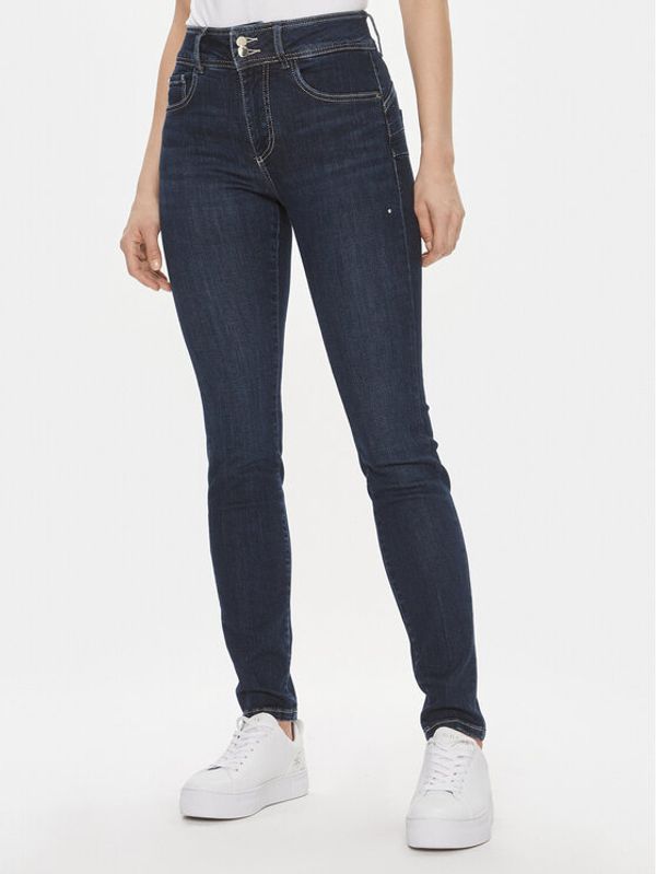 Guess Guess Jeans hlače W4RA34 D59F1 Mornarsko modra Skinny Fit