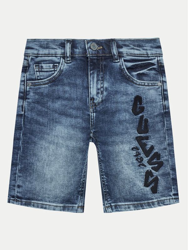 Guess Guess Jeans kratke hlače L4GD18 D4GV0 Mornarsko modra Regular Fit