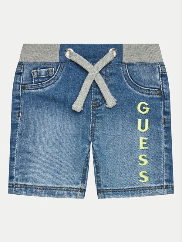 Guess Guess Jeans kratke hlače N4GD15 D4GV0 Modra Regular Fit