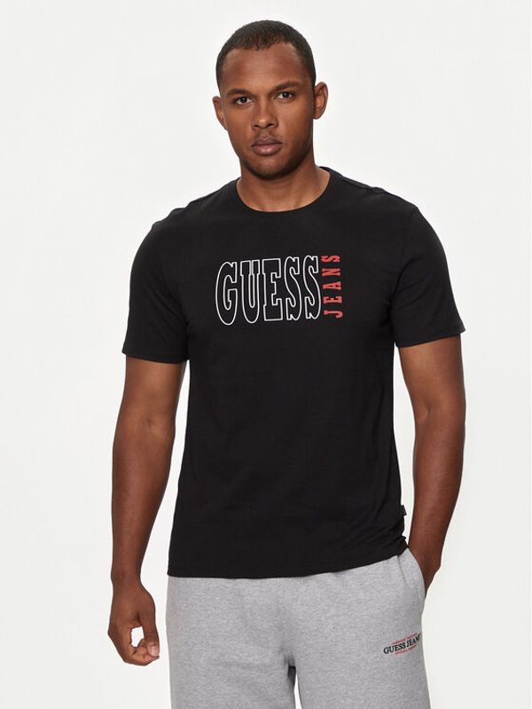 Guess Jeans Guess Jeans Majica M4YI56 K8HM0 Črna Slim Fit