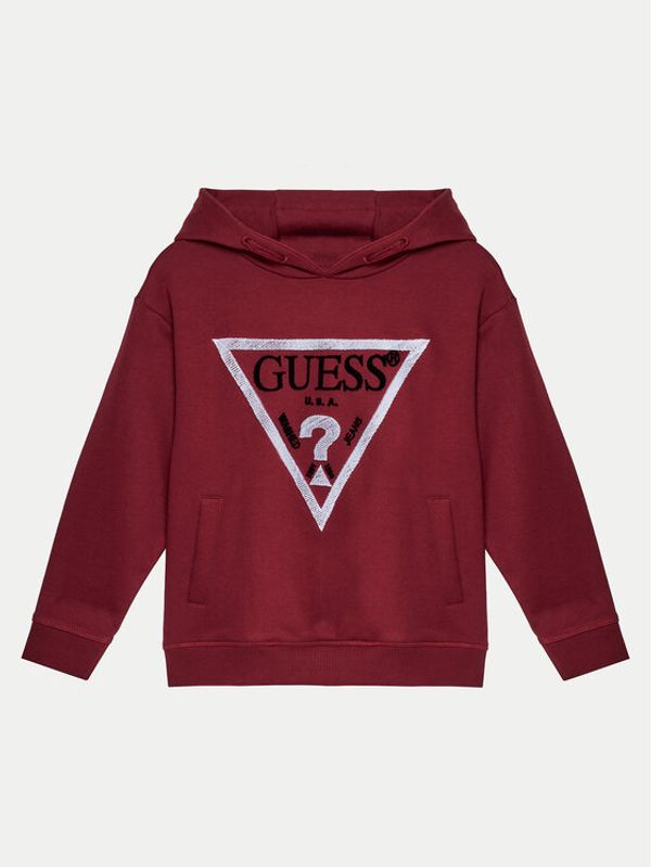 Guess Guess Jopa L4RQ23 KAD74 Bordo rdeča Regular Fit