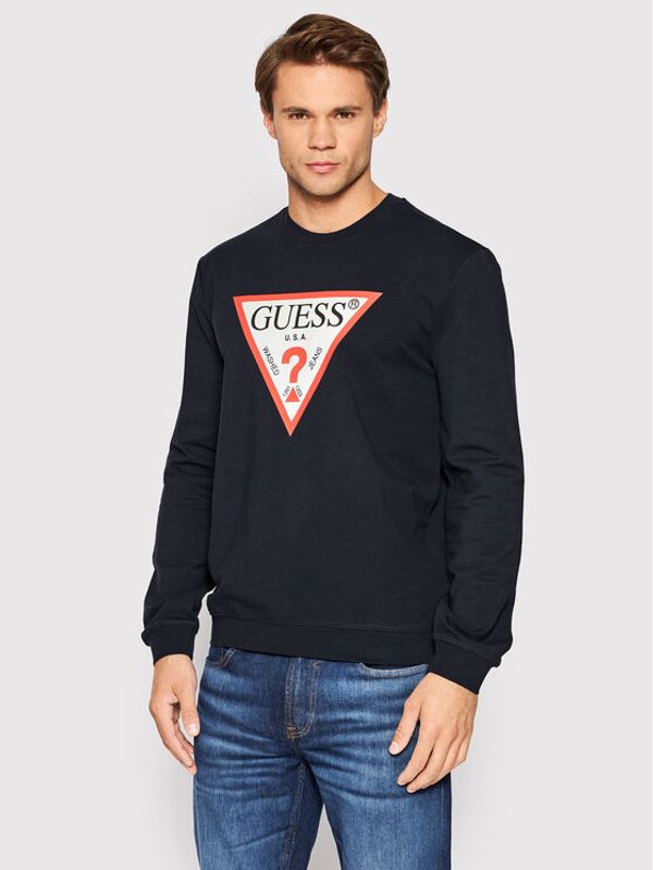 Guess Guess Jopa M2YQ37 K6ZS1 Mornarsko modra Slim Fit