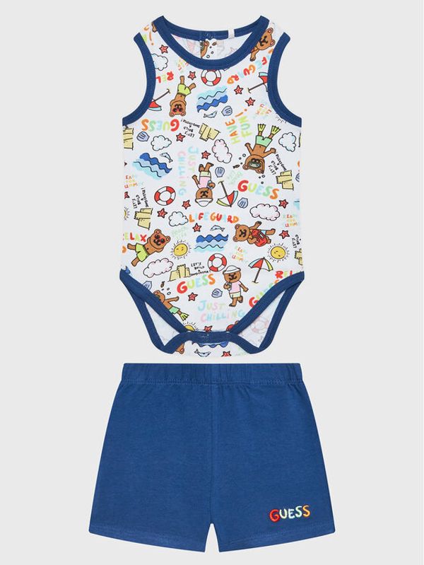 Guess Guess Komplet body in kratke hlače H3GW01 K6YW1 Pisana Regular Fit