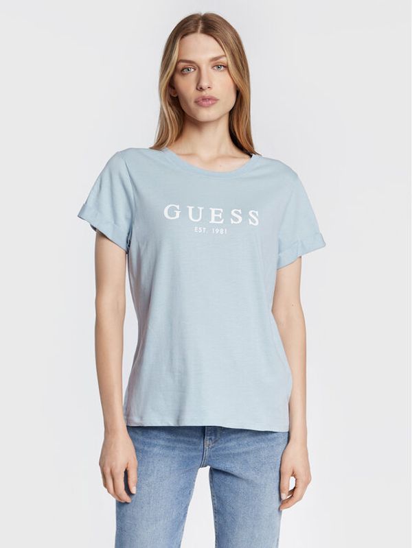 Guess Guess Majica 1981 W2BI68 K8G01 Modra Regular Fit