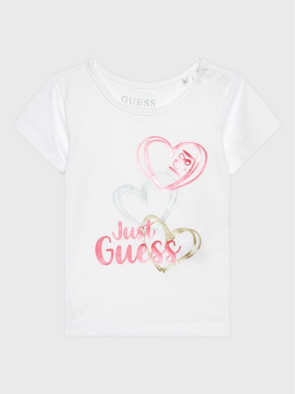 Guess Guess Majica A3RI01 K6YW1 Bela Regular Fit