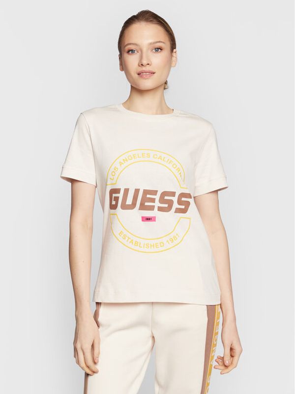 Guess Guess Majica Bryana V3RI00 I3Z14 Bež Regular Fit