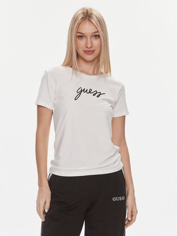 Guess Guess Majica Carrie O4RM09 KBBU1 Bela Regular Fit