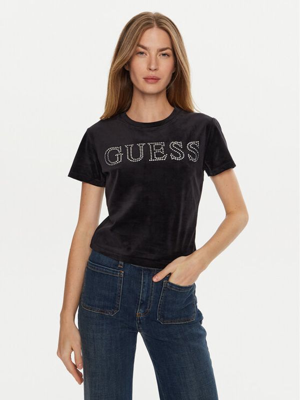 Guess Guess Majica Couture V4BI29 KBXI2 Črna Regular Fit