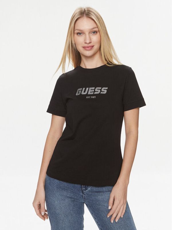 Guess Guess Majica Eleanora V4RI10 K8HM4 Črna Regular Fit