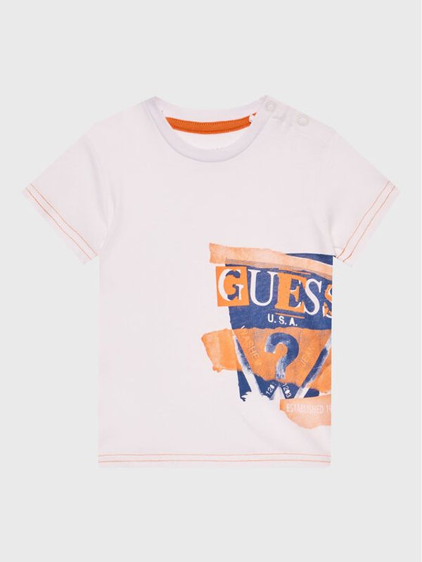 Guess Guess Majica I3GI00 K8HM0 Bela Regular Fit