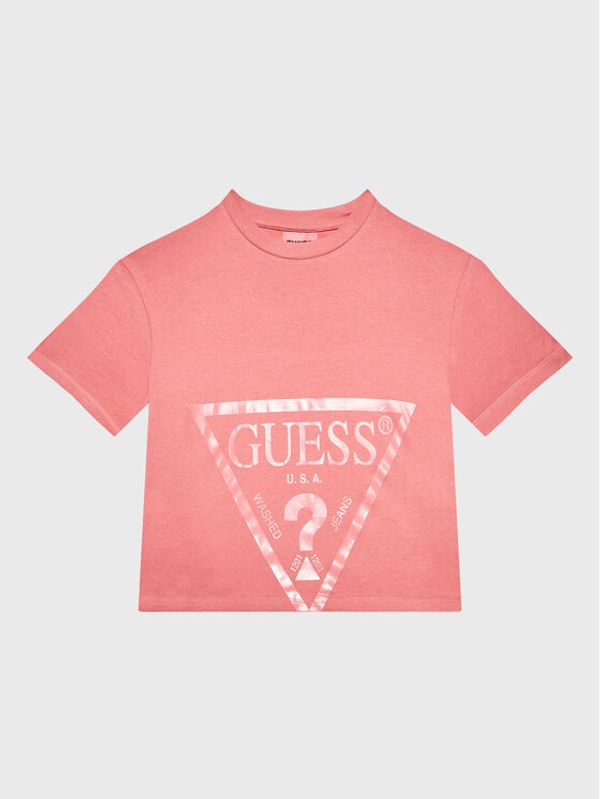 Guess Guess Majica J2BI41 K8HM0 Roza Cropped Fit