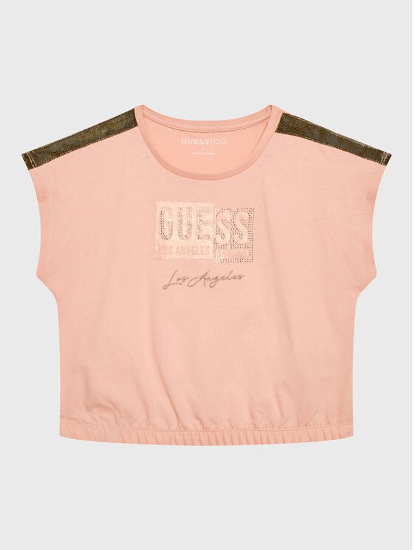 Guess Guess Majica J3GI11 K8HM3 Roza Boxy Fit