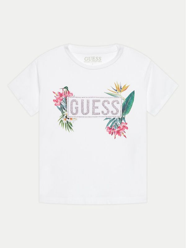 Guess Guess Majica J4GI18 K6YW4 Bela Regular Fit