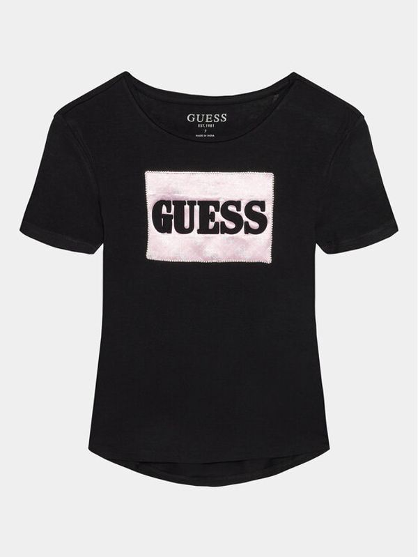 Guess Guess Majica J4RI32 KAPO0 Črna Regular Fit