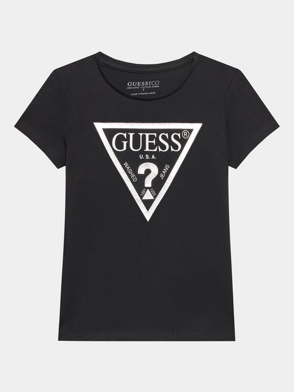 Guess Guess Majica J73I56 K8HM0 Črna Regular Fit