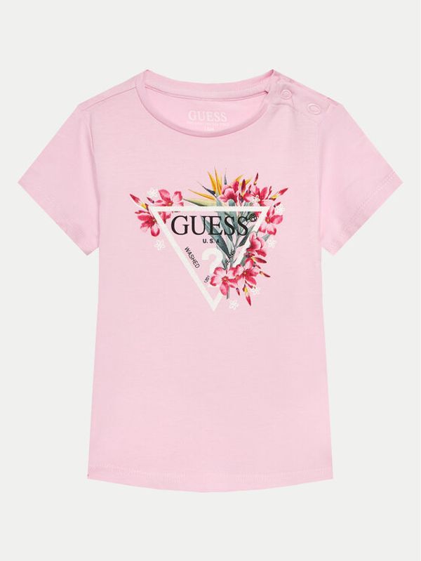 Guess Guess Majica K4GI02 K6YW4 Roza Regular Fit