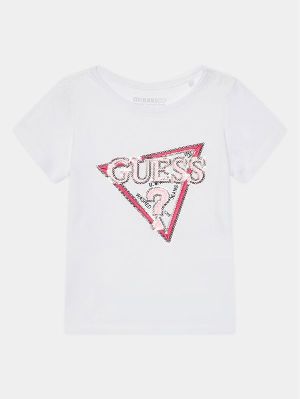 Guess Guess Majica K4RI23 K6YW4 Bela Regular Fit