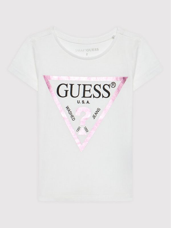 Guess Guess Majica K73I56 K8HM0 Bela Regular Fit