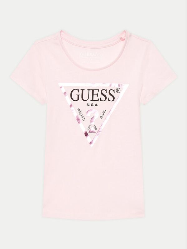 Guess Guess Majica K73I56 K8HM0 Roza Regular Fit