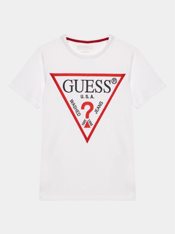 Guess Guess Majica L3BI41 K8HM4 Bela Regular Fit