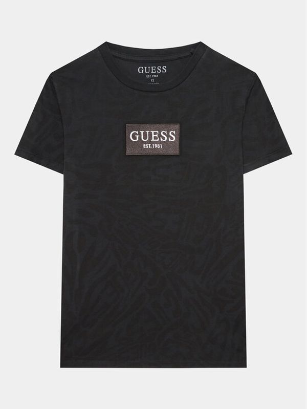 Guess Guess Majica L3YI16 K8HM3 Črna Regular Fit