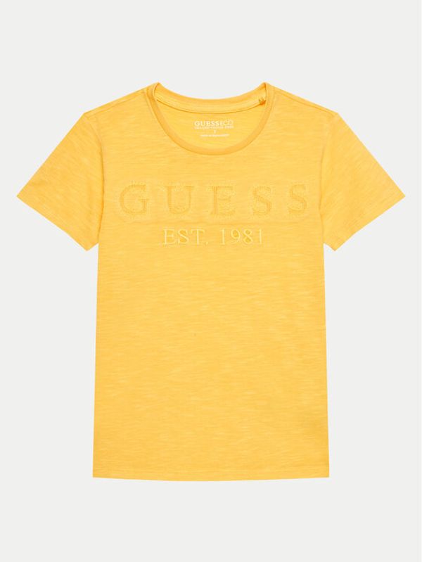 Guess Guess Majica L4GI09 K6XN4 Rumena Regular Fit