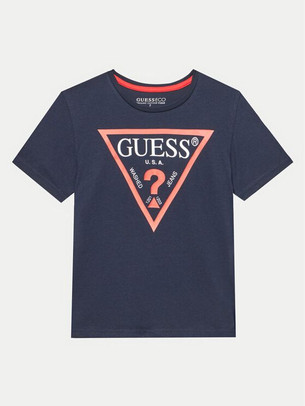 Guess Guess Majica L73I55 K8HM0 Modra Regular Fit