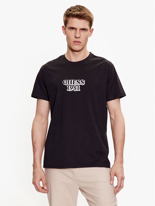 Guess Guess Majica Logo M3GI30 K8FQ4 Črna Slim Fit