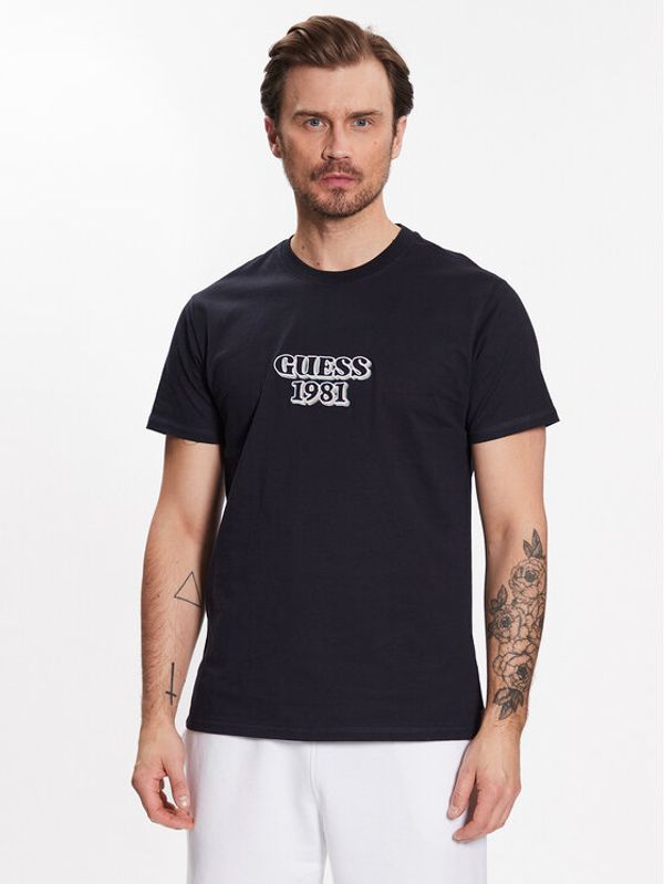 Guess Guess Majica Logo M3GI30 K8FQ4 Mornarsko modra Slim Fit