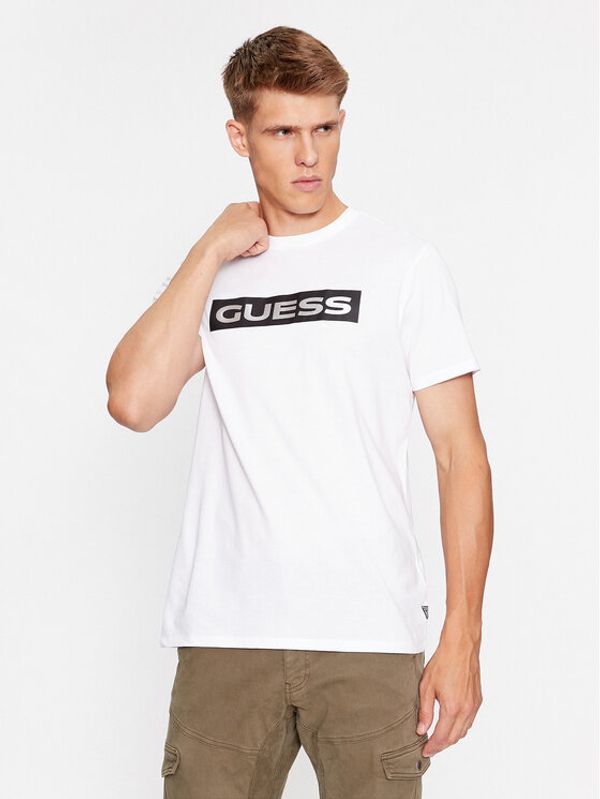 Guess Guess Majica M3BI80 K9RM1 Bela Slim Fit