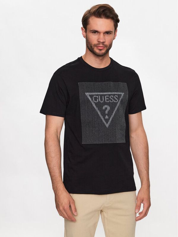 Guess Guess Majica M3YI91 K9RM1 Črna Slim Fit