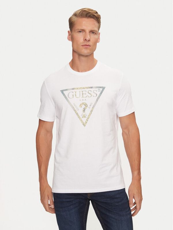 Guess Guess Majica M4BI35 J1314 Bela Slim Fit