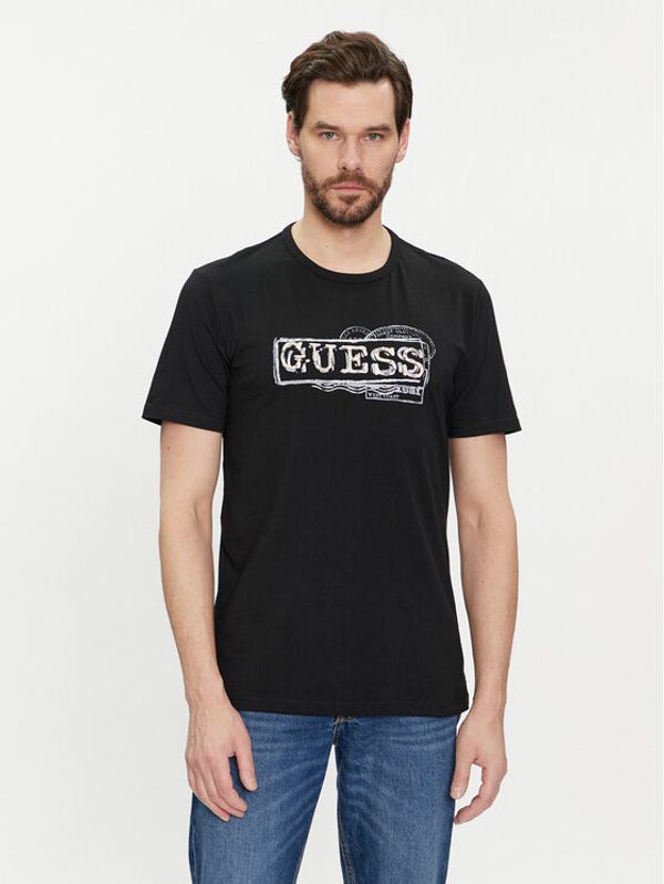 Guess Guess Majica M4GI26 J1314 Črna Slim Fit