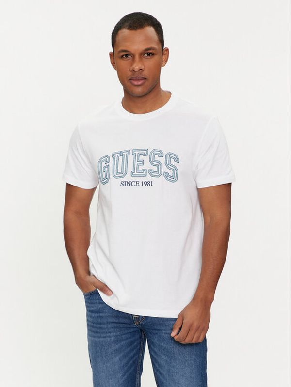 Guess Guess Majica M4GI62 I3Z14 Bela Regular Fit